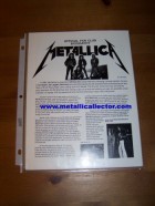 Metallica Fan Club Biography 1987 