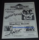 One of Metallica's first East Coast shows - July 27, 1983 at the Royal Manor in NJ