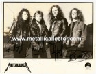 Metallica signed photo - 1989 Ross Halfin Metallica signed photo - 1989 Ross Halfin