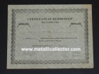 1983 Metallica Metal Militia Certificate of Membership