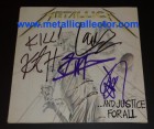 1988 signed Metallica And Justice For All album 1988 signed And Justice For All album